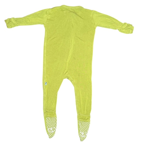 Kickee Pants Bright Green Bamboo Sleeper - Picture 2 of 5
